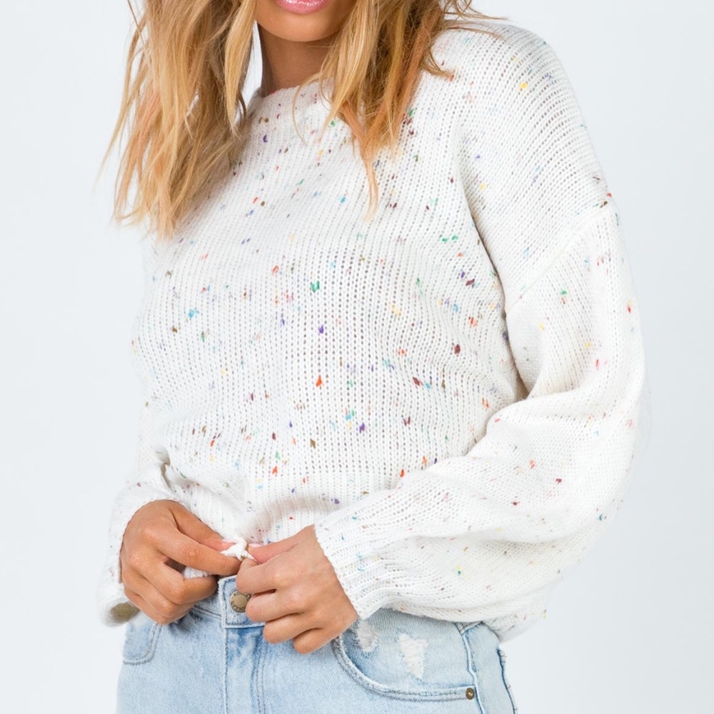 Princess Polly Kumari Jumper in Cream Multi | XS/S